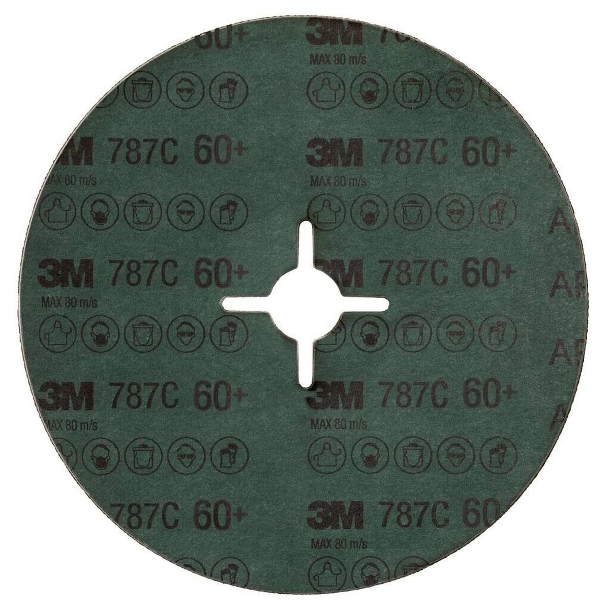 3M 787C Fiber sanding discs 180mm P60+ #779908