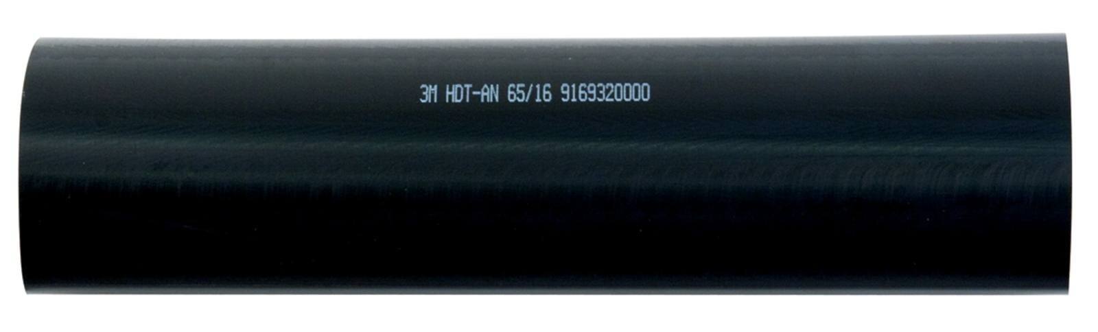 3M HDT-AN Tubo termorretráctil de pared gruesa con adhesivo, negro, 65/16 mm, 1 m