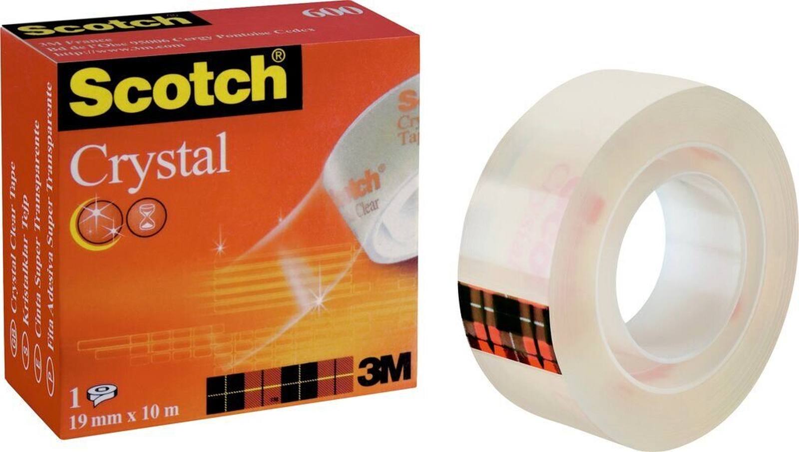3M Scotch Crystal adhesive tape 1 roll 19 mm x 10 m