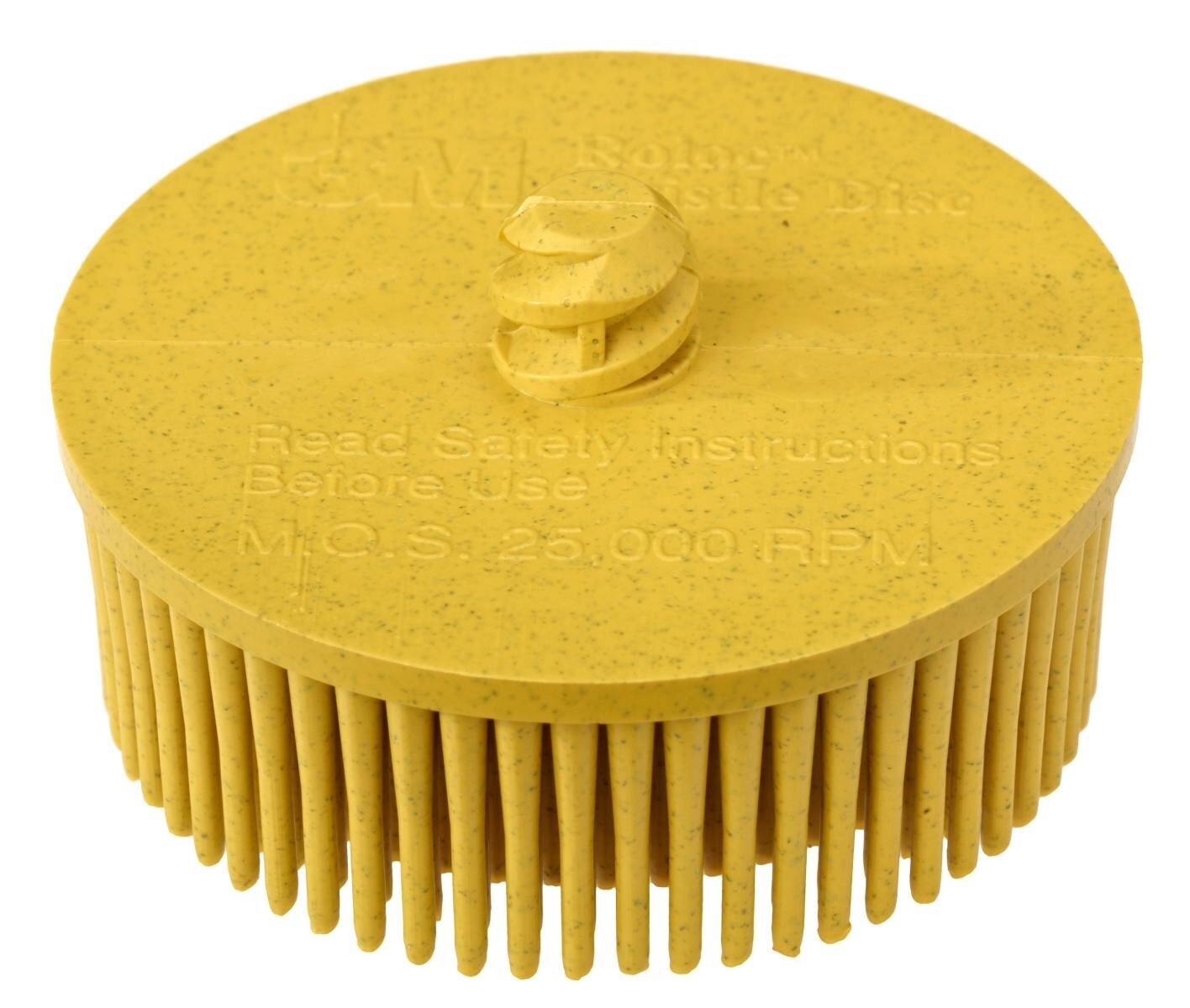 3M Scotch-Brite Roloc Bristle Disc RD-ZB, yellow, 50.8 mm, P80 #07525