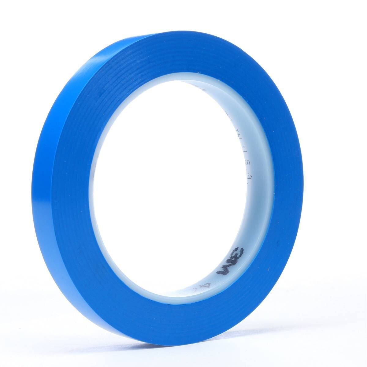 3M Ruban adhésif en PVC souple 471 F, bleu, 9 mm x 33 m, 0,13 mm