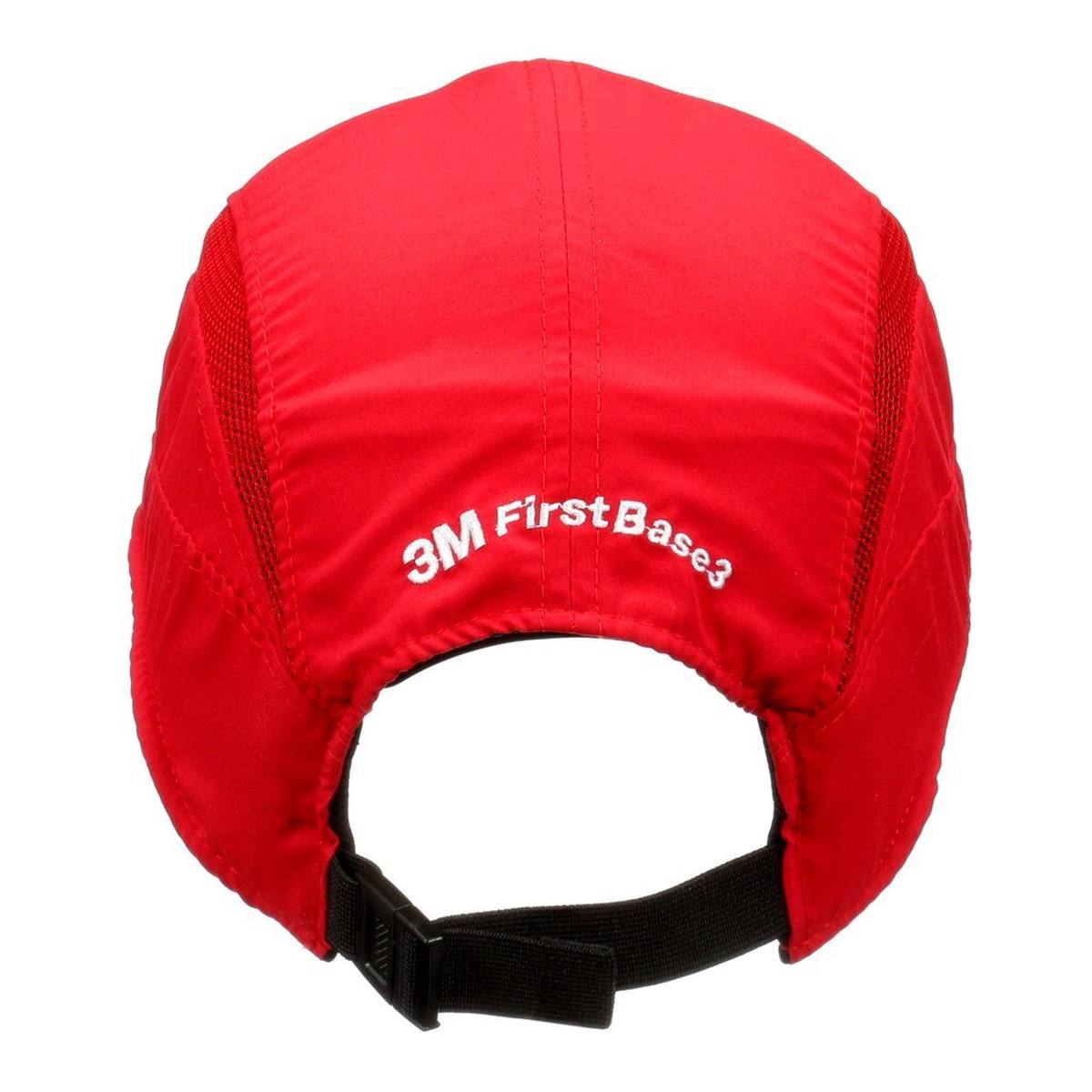3M Scott First Base 3 Classic - berretto a botta in rosso - visiera standard 70 mm, EN812