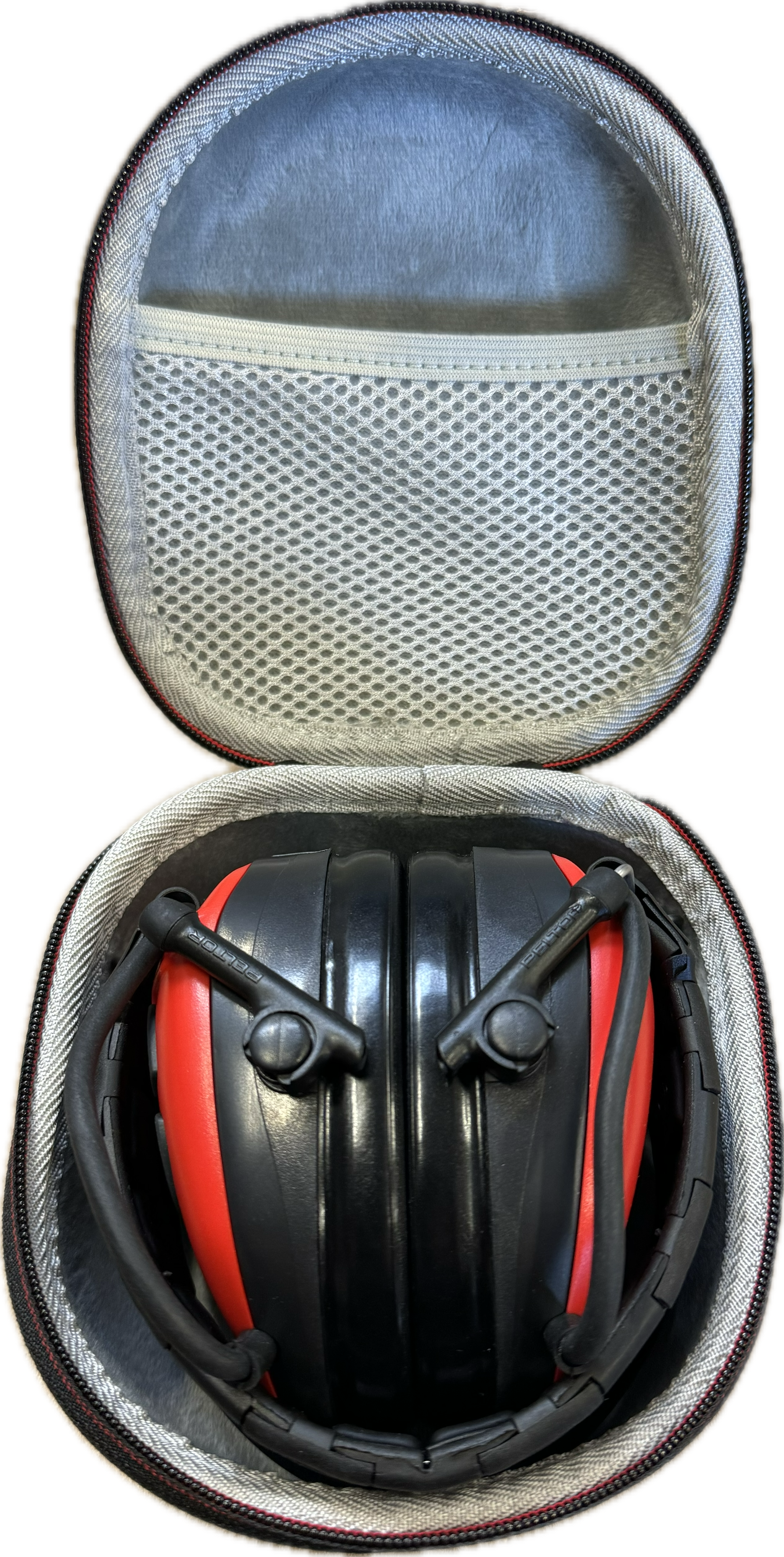 Caja de almacenamiento SKS para protección auditiva 3M Peltor SportTac / 3M Bulls Eye I con diadema plegable