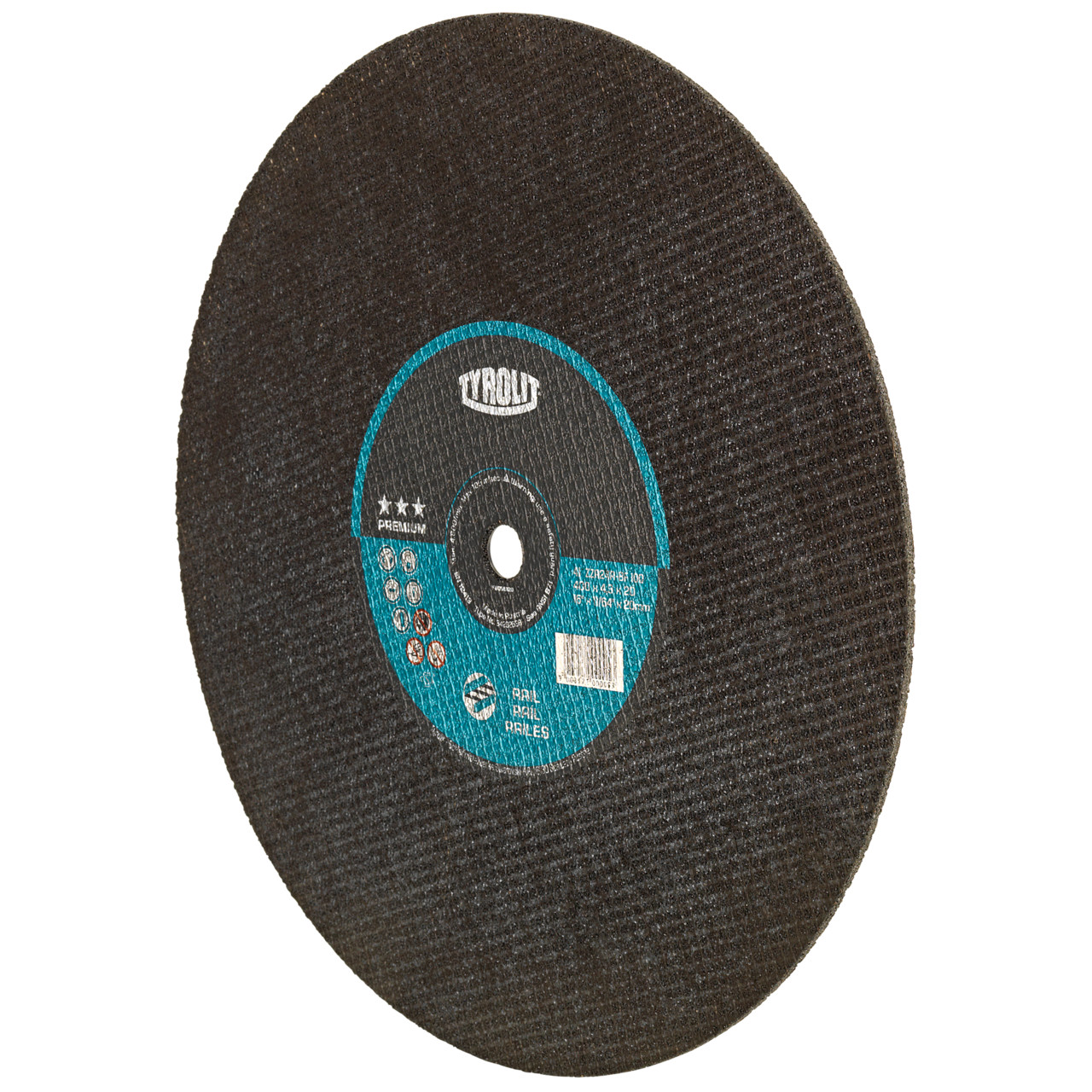 Tyrolit Cutting discs DxDxH 350x3.8x20 For rails for guided freehand cutting, shape: 41 - straight version, Art. 34202534