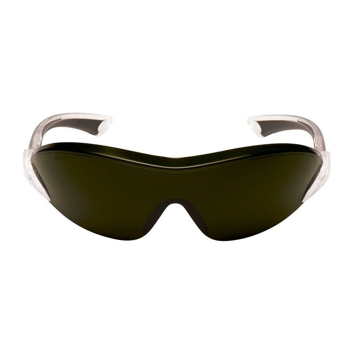 3M 2845 Gafas de protección AS/AF/UV, PC, tintadas en verde, patillas ajustables en longitud e inclinación, patillas blandas, IR 5.0 - aptas para oxicorte y soldadura fuerte
