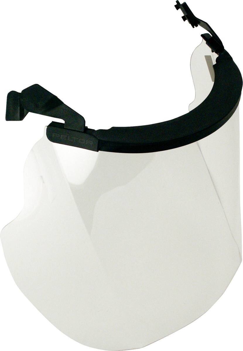 visiera trasparente 3M V4KK in policarbonato con schermo parasole corto estremamente resistente agli urti e ai graffi Spessore: 1,5 mm, peso: 180g (incluso il supporto per il casco)