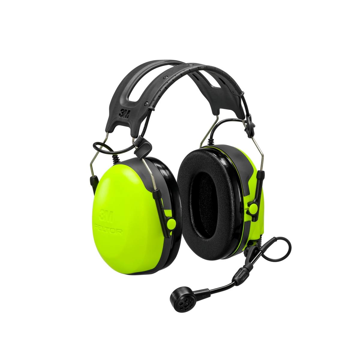 3M PELTOR CH-3 Auricular de protección auditiva con PTT, diadema, amarillo, MT74H52A-111
