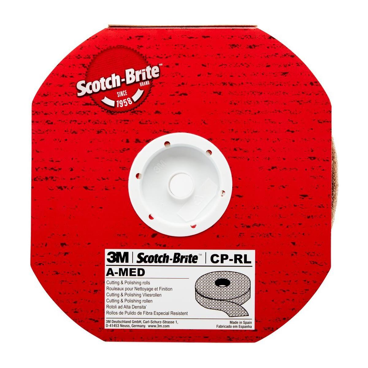 3M Scotch-Brite rotolo in tessuto non tessuto CP-RL, 25 mm x 5 m, A, medio