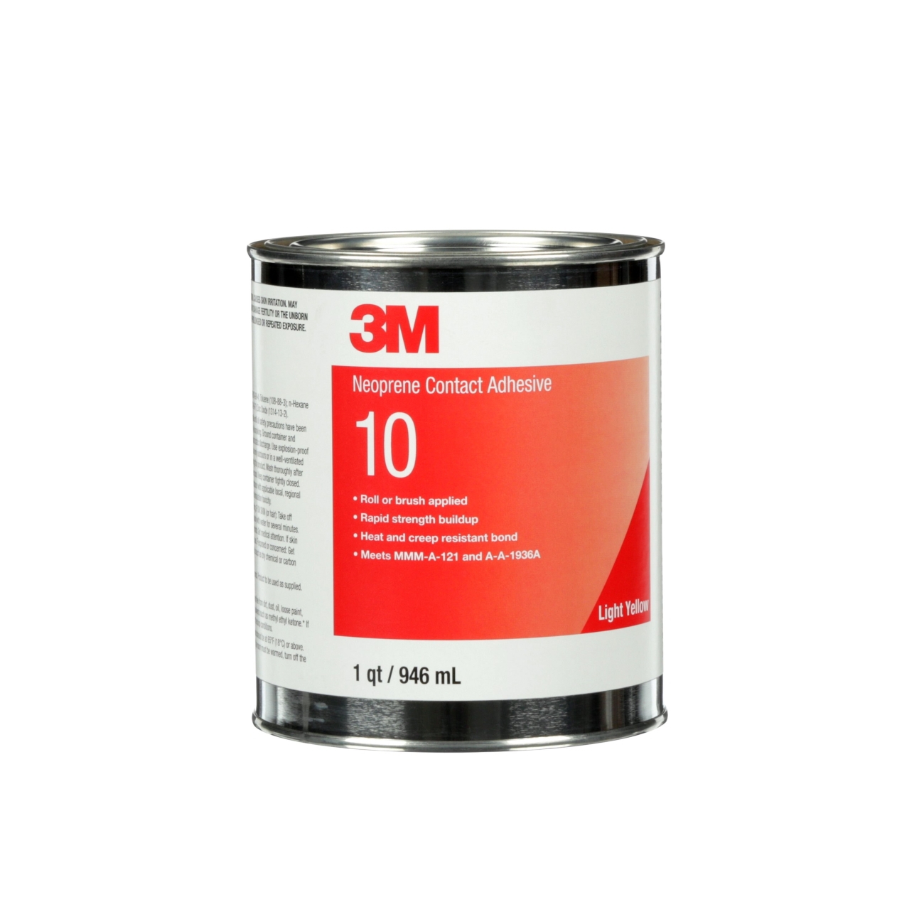 3M Scotch-Weld Polychloroprene-based solvent adhesive 10, yellow, 5 litres