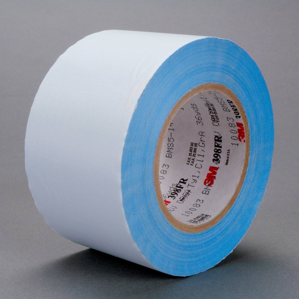 3M Glass fabric adhesive tape 398FR, 101 mm x 33 m, white