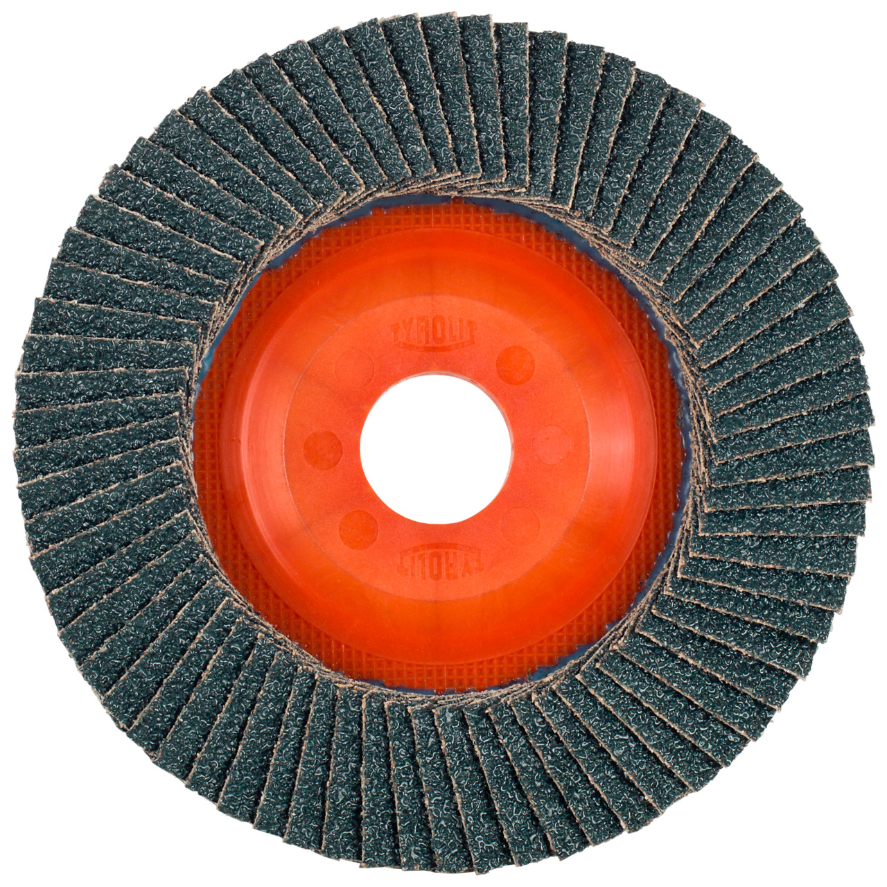 Rondella dentata Tyrolit DxH 125x22.23 LONGLIFE per acciaio e acciaio inox, P40, forma: 28N - versione diritta (corpo portante in plastica), Art. 680379