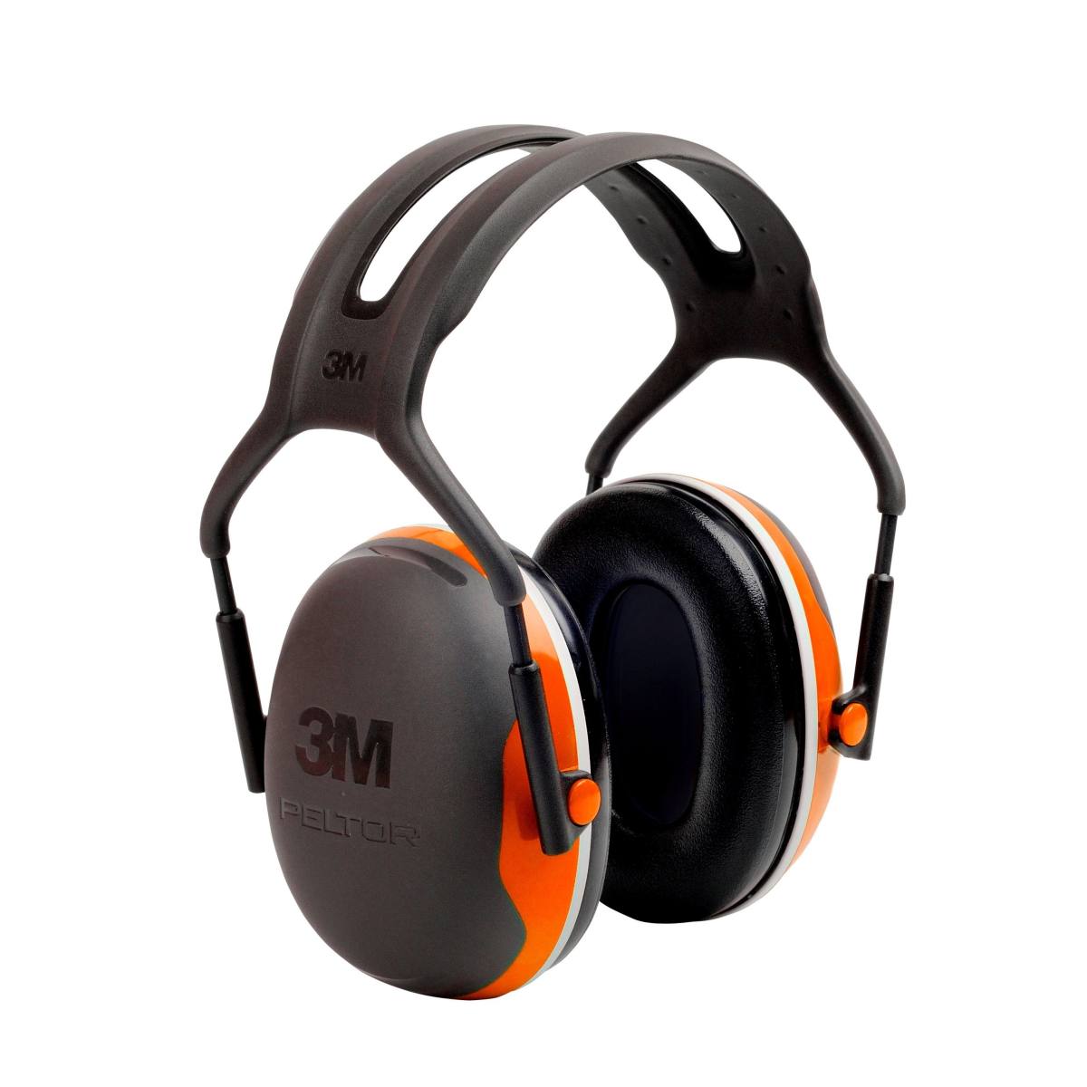 3M PELTOR Earmuffs, X4A-OR headband, orange, SNR=33 dB