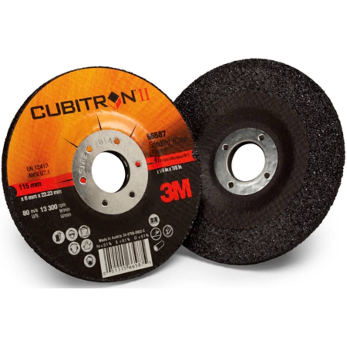 3M Cubitron II disco abrasivo 125 mm, 7,0 mm, 22,23 mm #65509IPS
