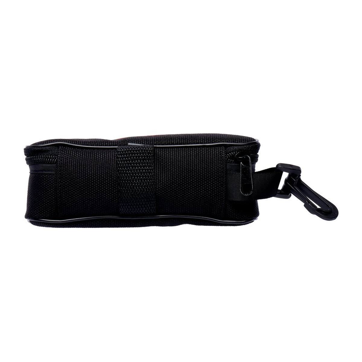 3M Soft glasses case with zip fastener, snap compartment and belt loop, black case5