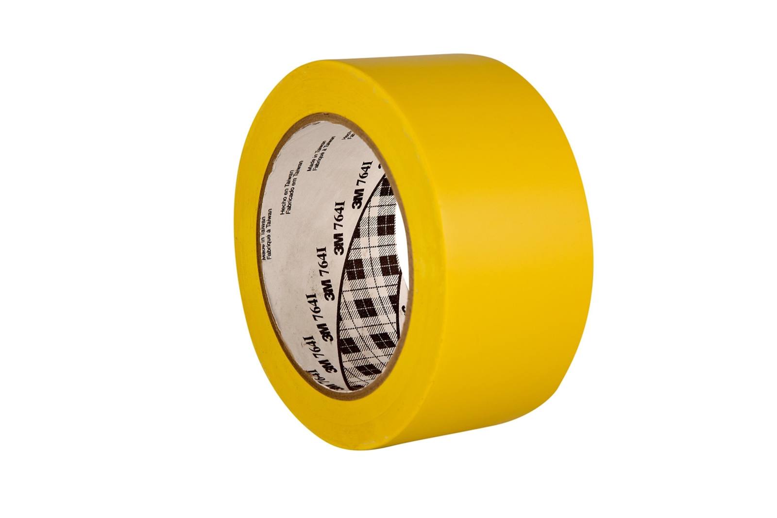 3M PVC kleefband voor alle doeleinden 764, geel, 50 mm x 33 m, per stuk verpakt in handige verpakking