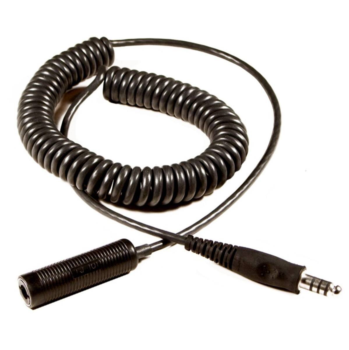 3M Peltor headset extension cable, spiral cable, 0.7 - 4 m, Nexus TP120 plug, FL3B
