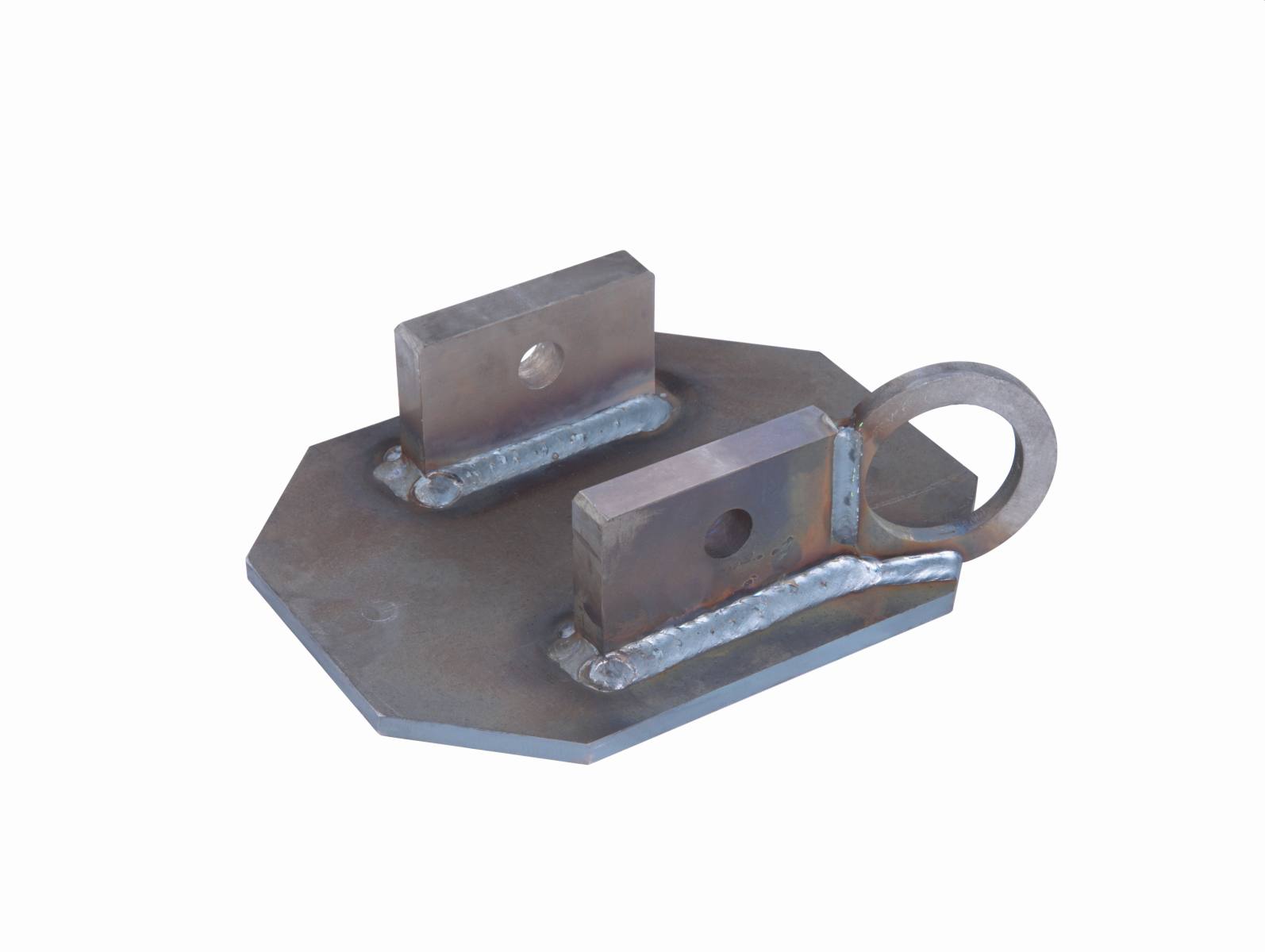 3M DBI-SALA adapter plate for PFAS pole for welding, galvanised steel, sandblasted, incl. single anchor point
