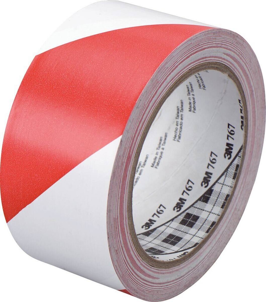 3M Scotch Ruban PVC souple tout usage 767i 50mmx33m rouge/blanc