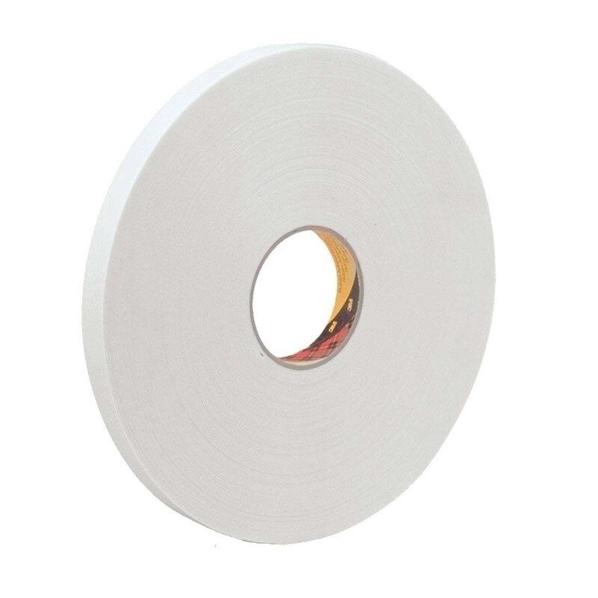 3M ruban adhésif mousse PE avec adhésif acrylique 9539, blanc, 19 mm x 66 m, 0,8 mm