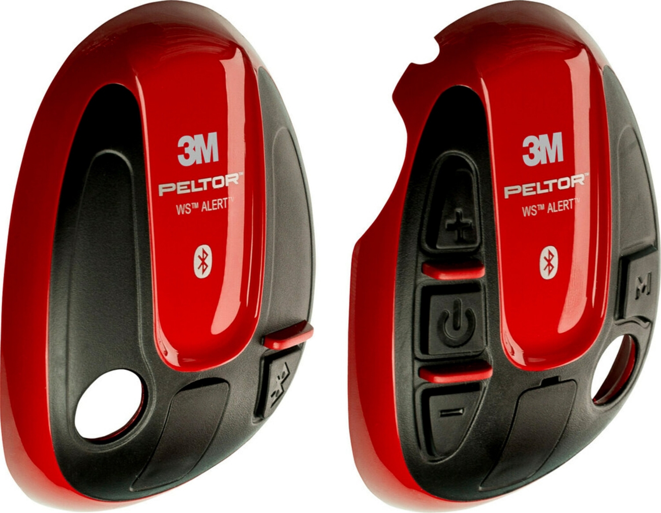 3M PELTOR Caches pour casque WS ALERT, rouge, 1 paire (gauche+droite), 210300-664-RD/1