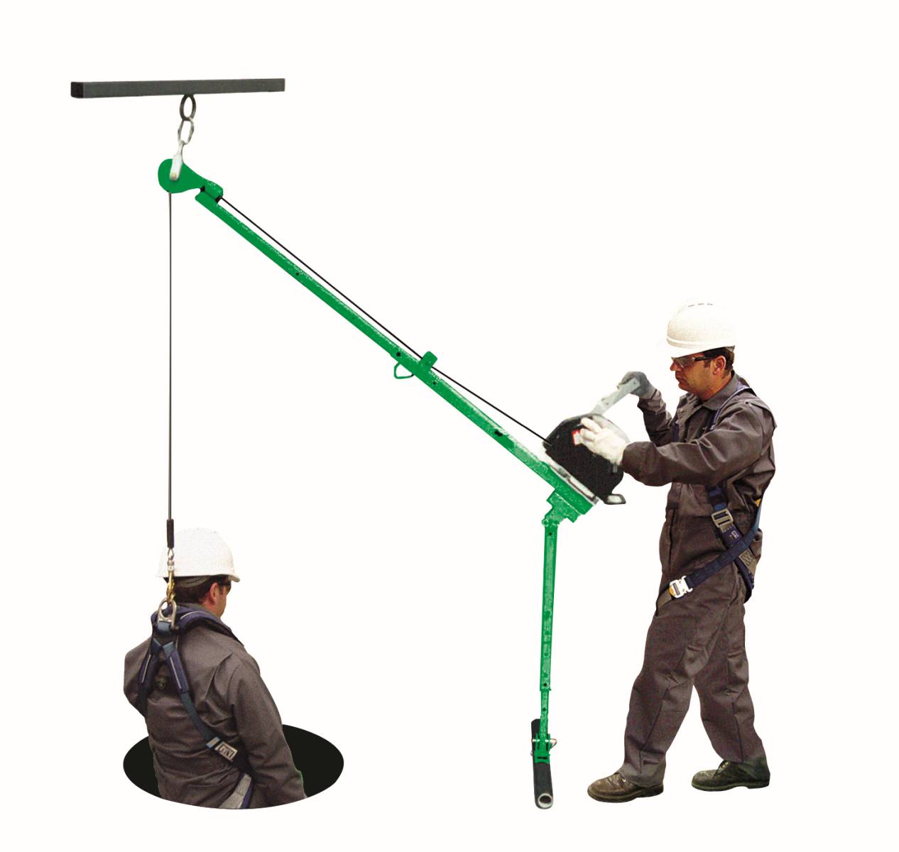 3M DBI-SALA Modular lifting technology - T-base for telescopic booms, rubberised, H 920 - 1350 mm