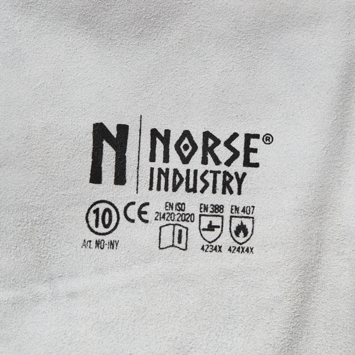 Gants NORSE Industry en cuir croûte de bovin taille 11