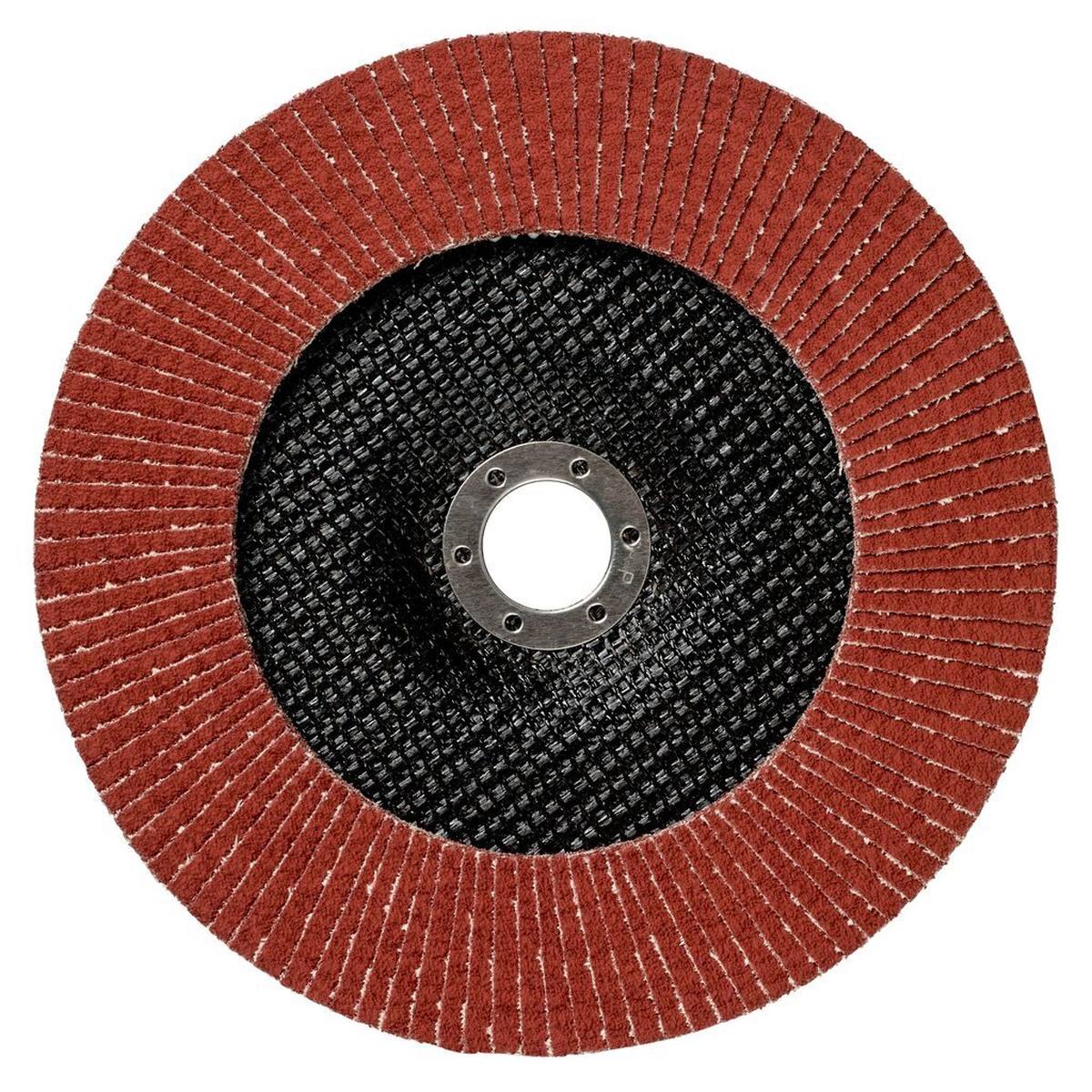 3M Cubitron II flap disc 967A, 180 mm, 22.23 mm, P80+ #65074 flat