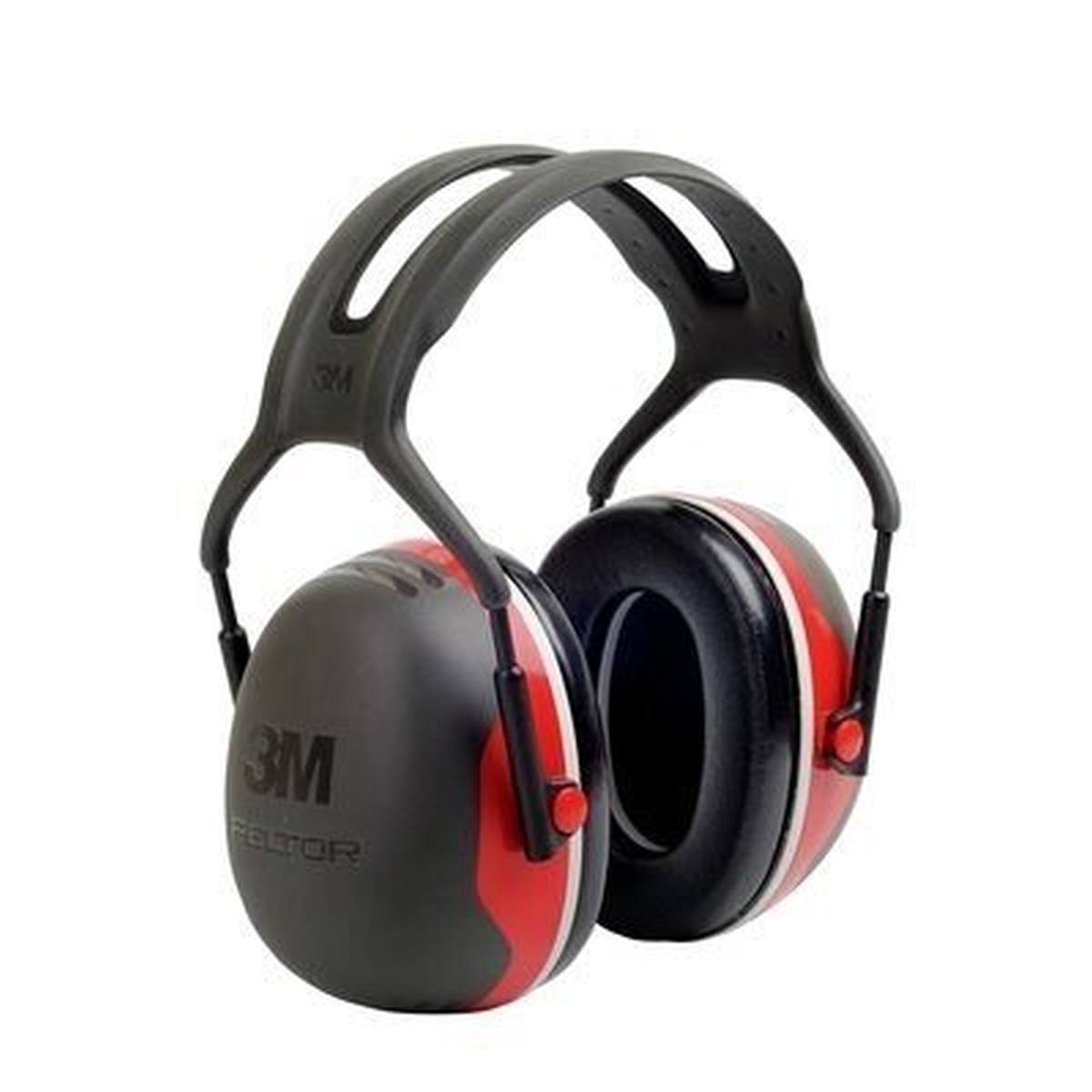 3M Peltor -kuulokkeet, X3A-päähine, punainen, SNR = 33 dB.