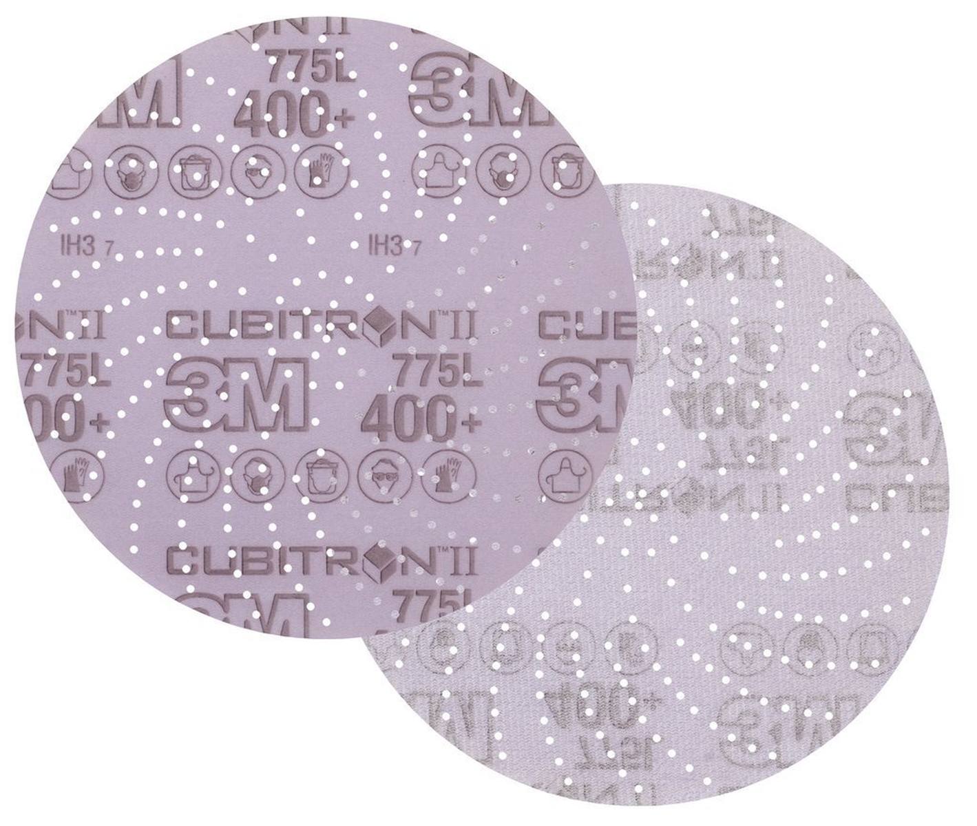 3M Cubitron II Disco per film Hookit 775L, 150 mm, 400+, multiforo #05059