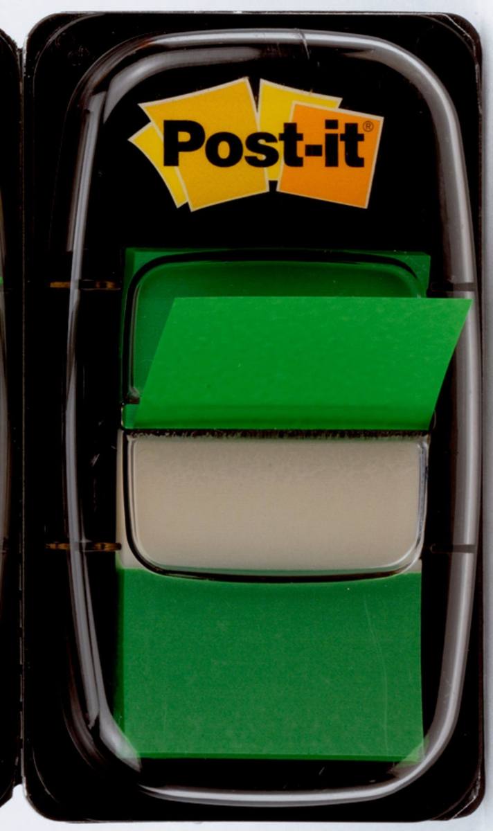 3M Post-it Index I680-3, 25,4 mm x 43,2 mm, grün, 1 x 50 Haftstreifen im Spender