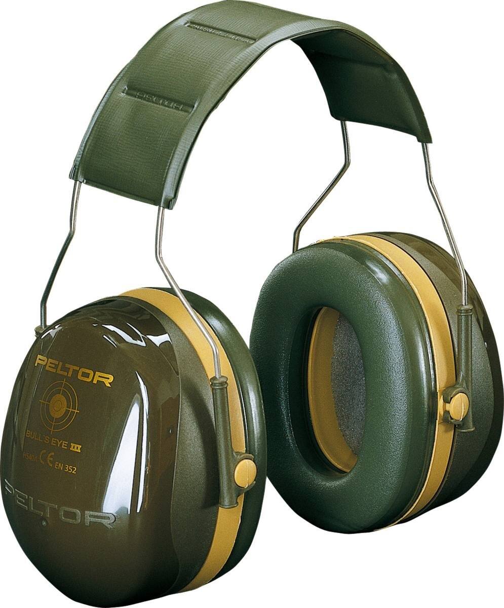  3M PELTOR Bull's Eye III -kuulosuojaimet, taittuva pääpanta, vihreä, SNR=31 dB, H540AGN, H540AGN