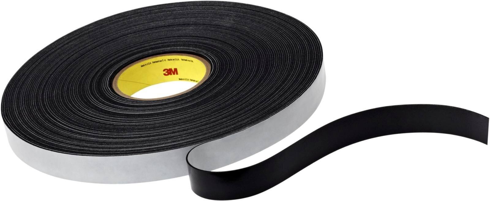 3M Enkelzijdig vinyl foam plakband 4516, zwart, 610 mm x 33 m, 1,6 m