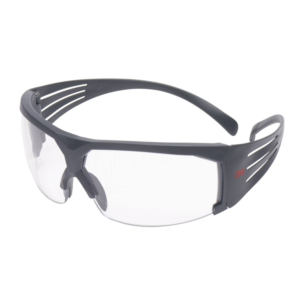 3M SecureFit 600 Schutzbrille, graue Bügel, Schaumrahmen, Scotchgard Anti-Fog-/Antikratz-Beschichtung (K&N), transparente Scheibe, SF601SGAF/FI-EU