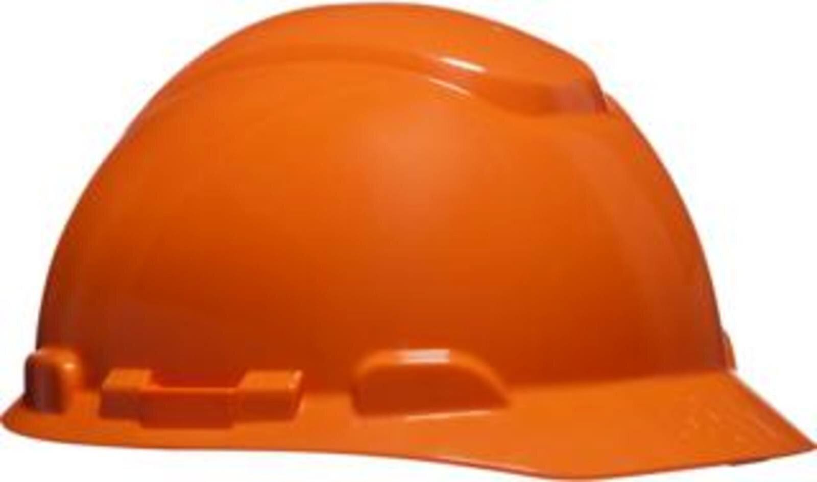3M Safety helmet H700 series H-700N-OR in orange, ventilated, with ratchet and plastic welding strap