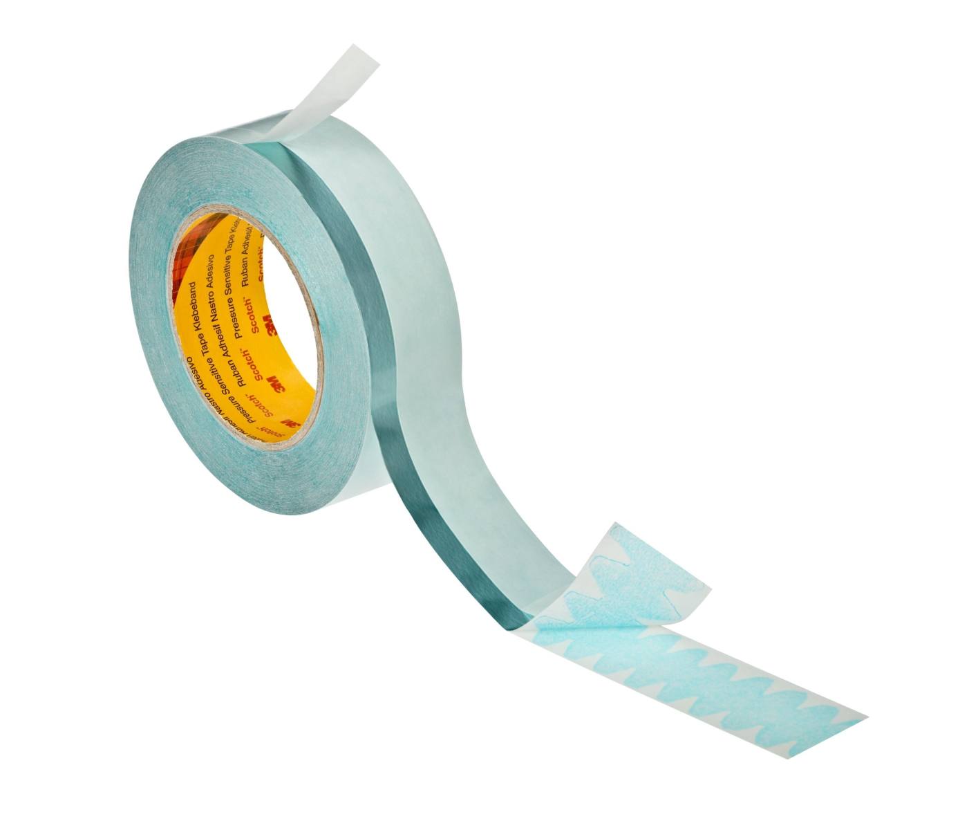 3M 9351 Splicing tape , light blue , open side , white - paper side, 50mmx33m, 0,095mm