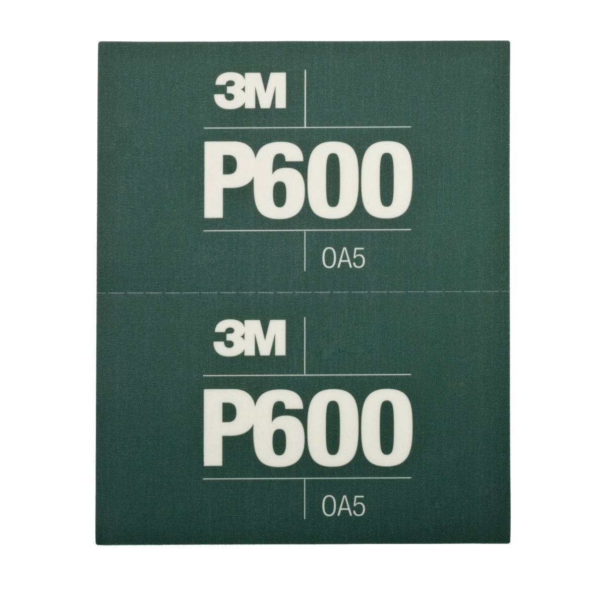 3M Hookit Flexible sanding strips, green, 140 mm x 171 mm, P600, 25 pieces / box