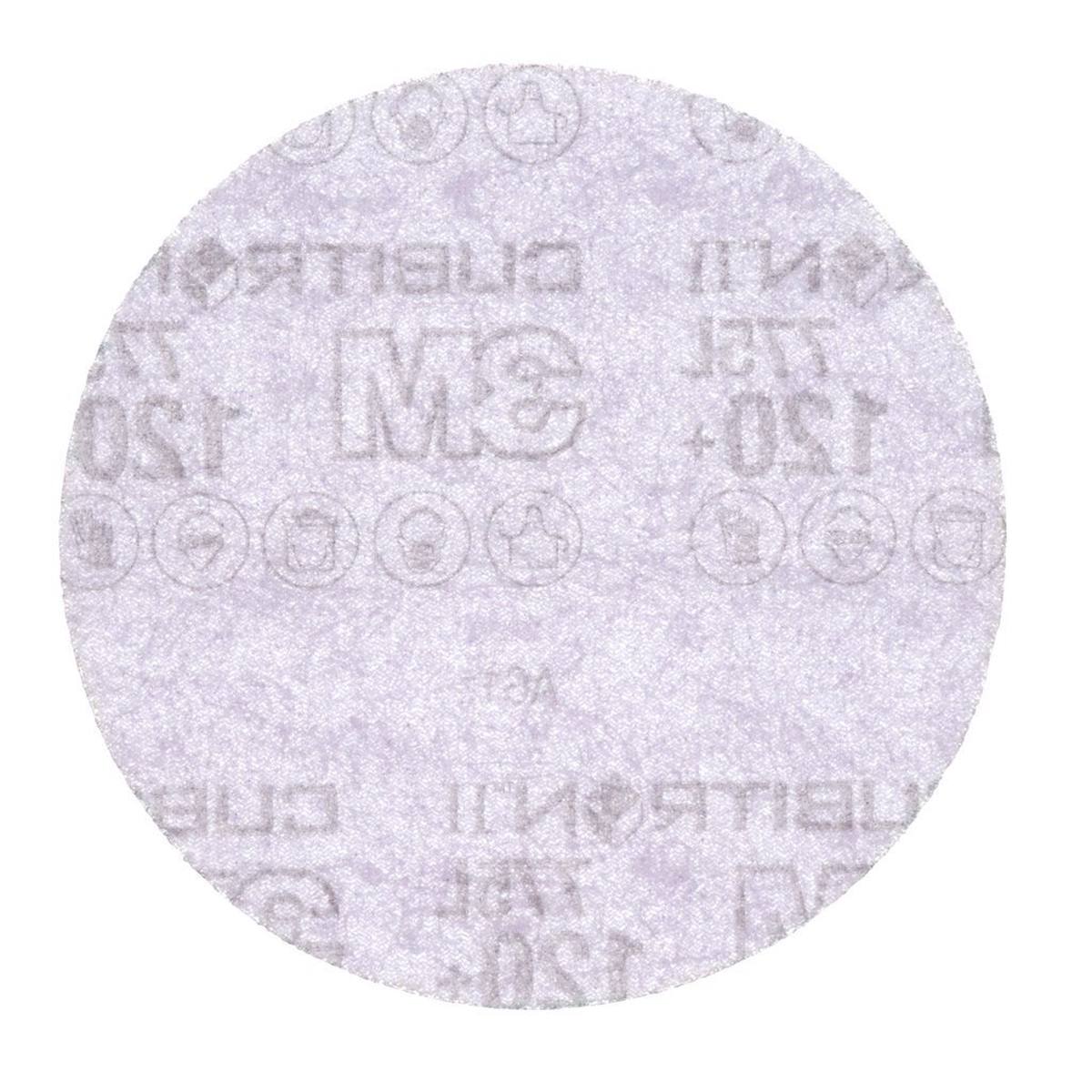 3M Cubitron II Hookit film disc 775L, 125 mm, 120+, unperforated #86819