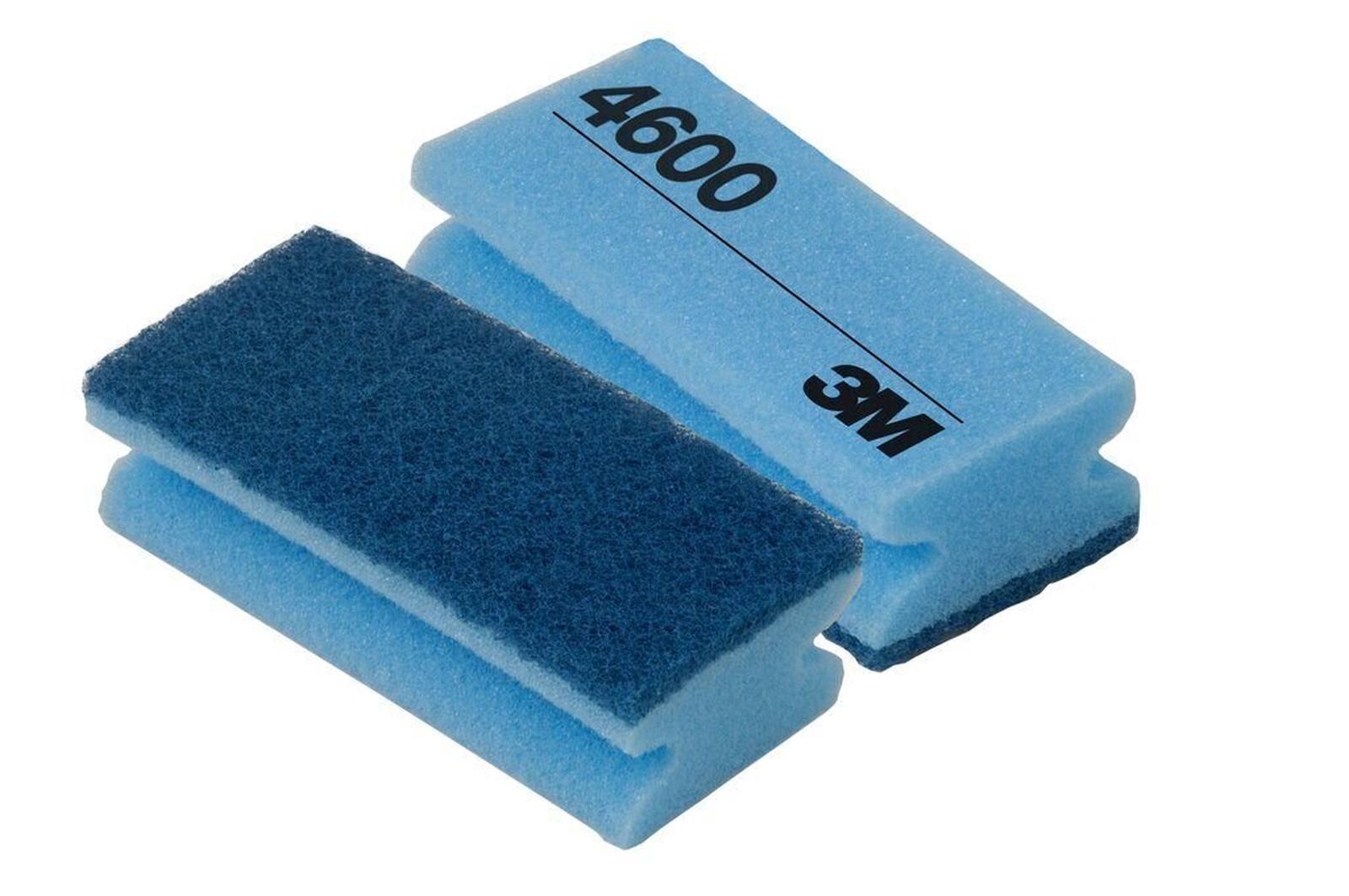 3M Scotch-Brite Reinigingsspons 4600 blauw/blauw 70 mm x 150 mm