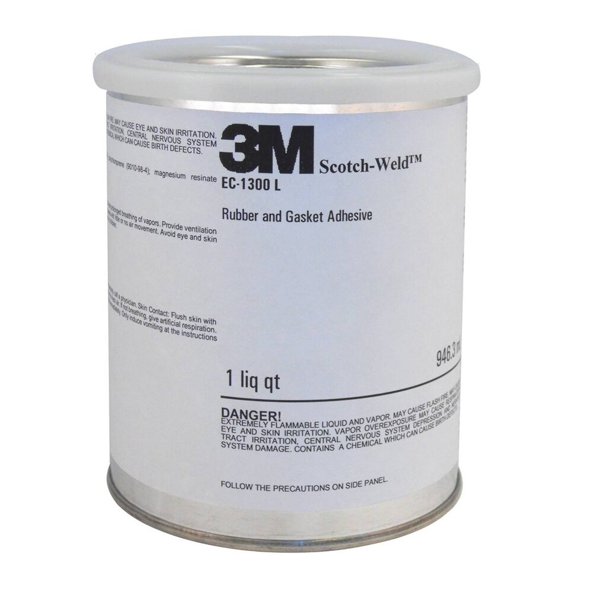 3M Scotch-Weld polychloroprene-based solvent adhesive EC 1300L, yellow, 1 l