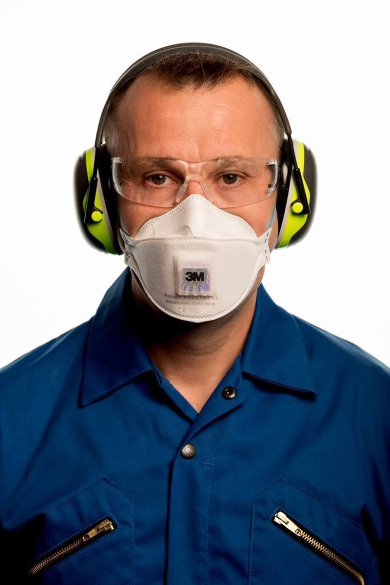 3M 9322+ Gen3 Aura respirator FFP2 with cool-flow exhalation valve, up to 10 times the limit value (hygienically individually packaged)