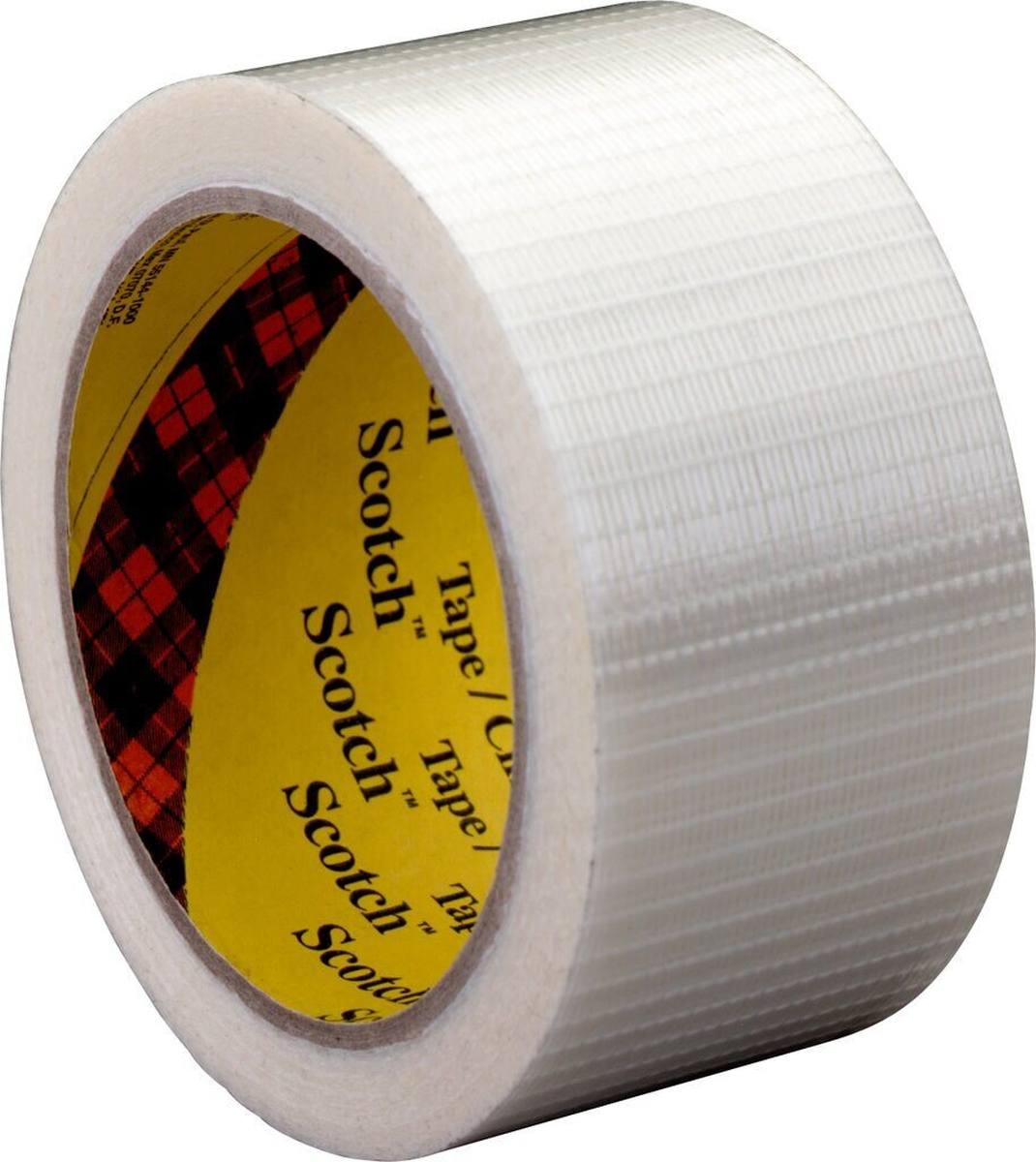 3M Scotch Filament Adhesive Tape 8959, Transparent, 25 mm x 50 m, 0.145 mm