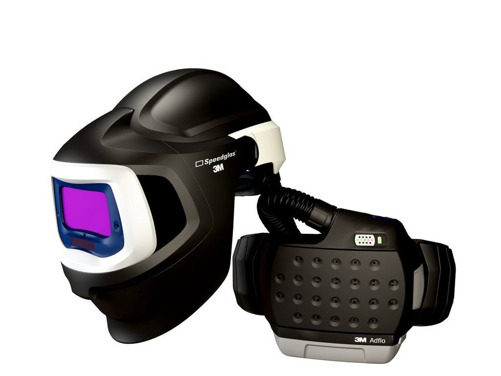 maschera per saldatura 3M Speedglas 9100 MP, con 9100XX ADF, con tubo dell'aria, inclusa borsa di stoccaggio 790101 #579025