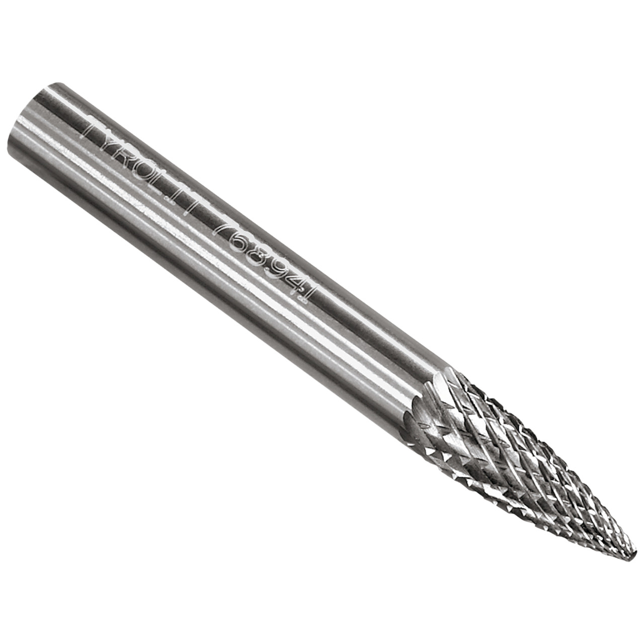 TYROLIT hardmetalen frees DxT-SxL 16x25-6x70 Voor gietijzer, staal en roestvrij staal, vorm: 52SPG - projectiel, Art. 768951