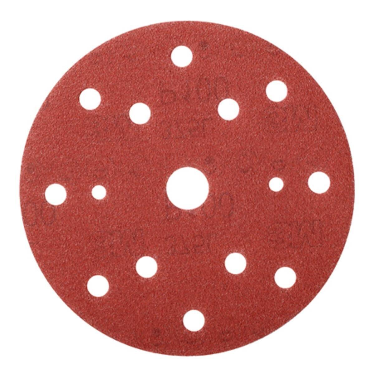disco adesivo 3M Hookit con gancio e anello 375L, 150 mm, P1500, 15 fori
