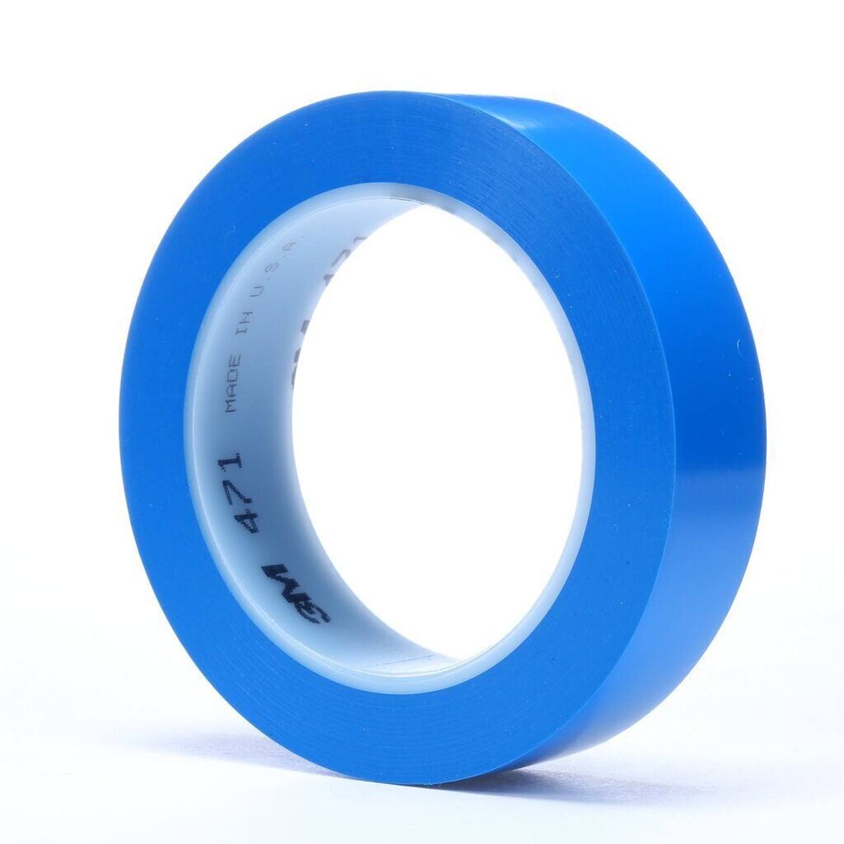Cinta adhesiva 3M de PVC blando 471 F, azul, 25 mm x 33 m, 0,13 mm