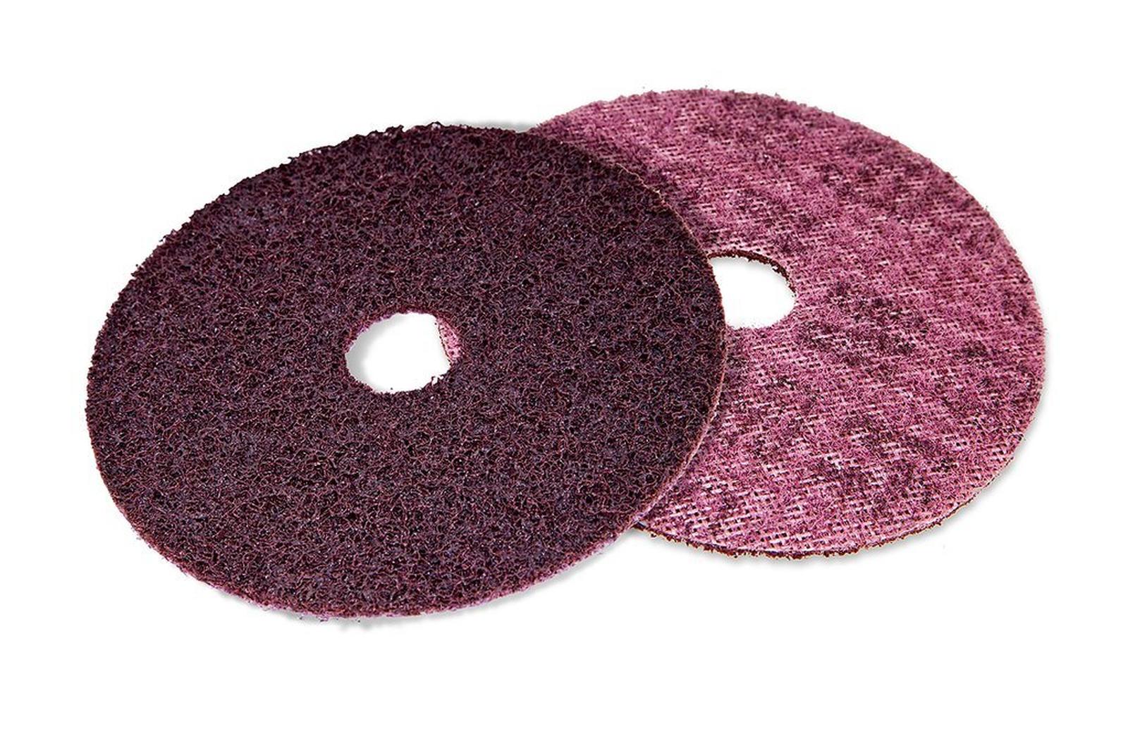 3M Scotch-Brite Non-woven disc SC-DH with centring, red, 178 mm, 22 mm, A, medium