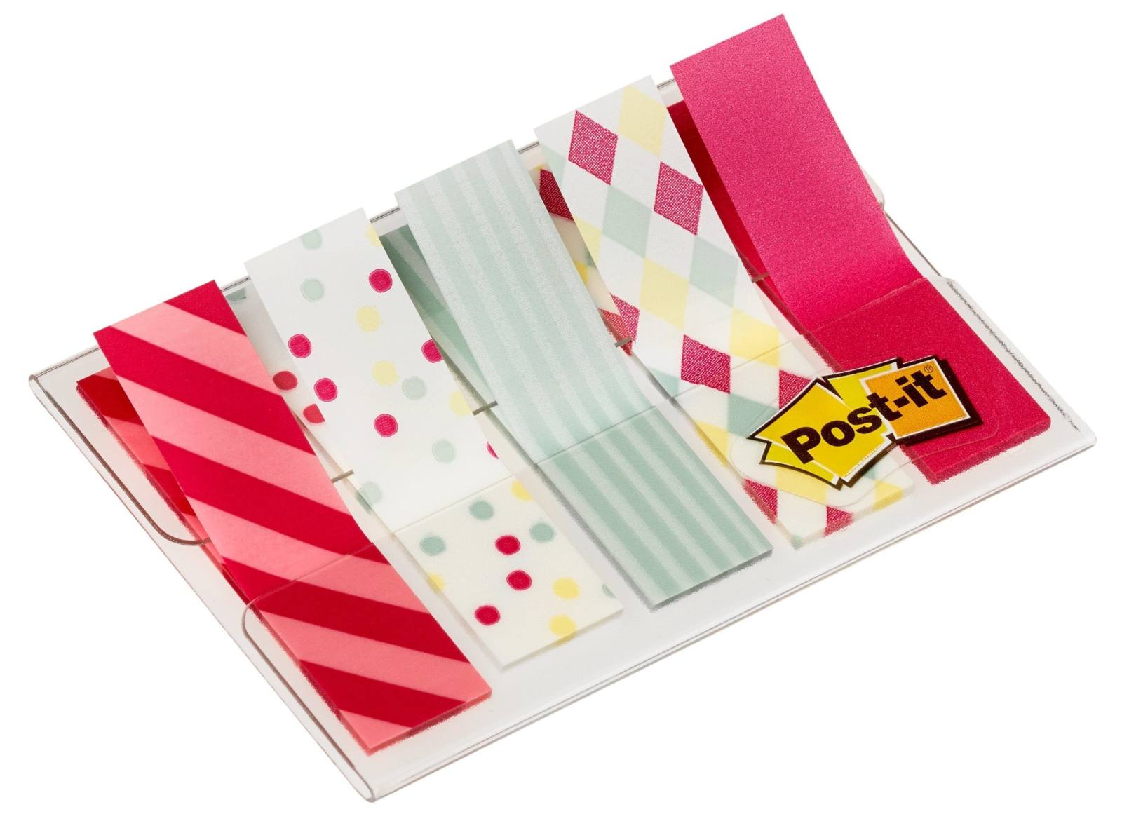 3M Post-it Index Mini 684-CAN5, 5 x 20 bandes adhésives teintées dans la masse dans un étui, Candy Collection, 11,9 mm x 43,2 mm