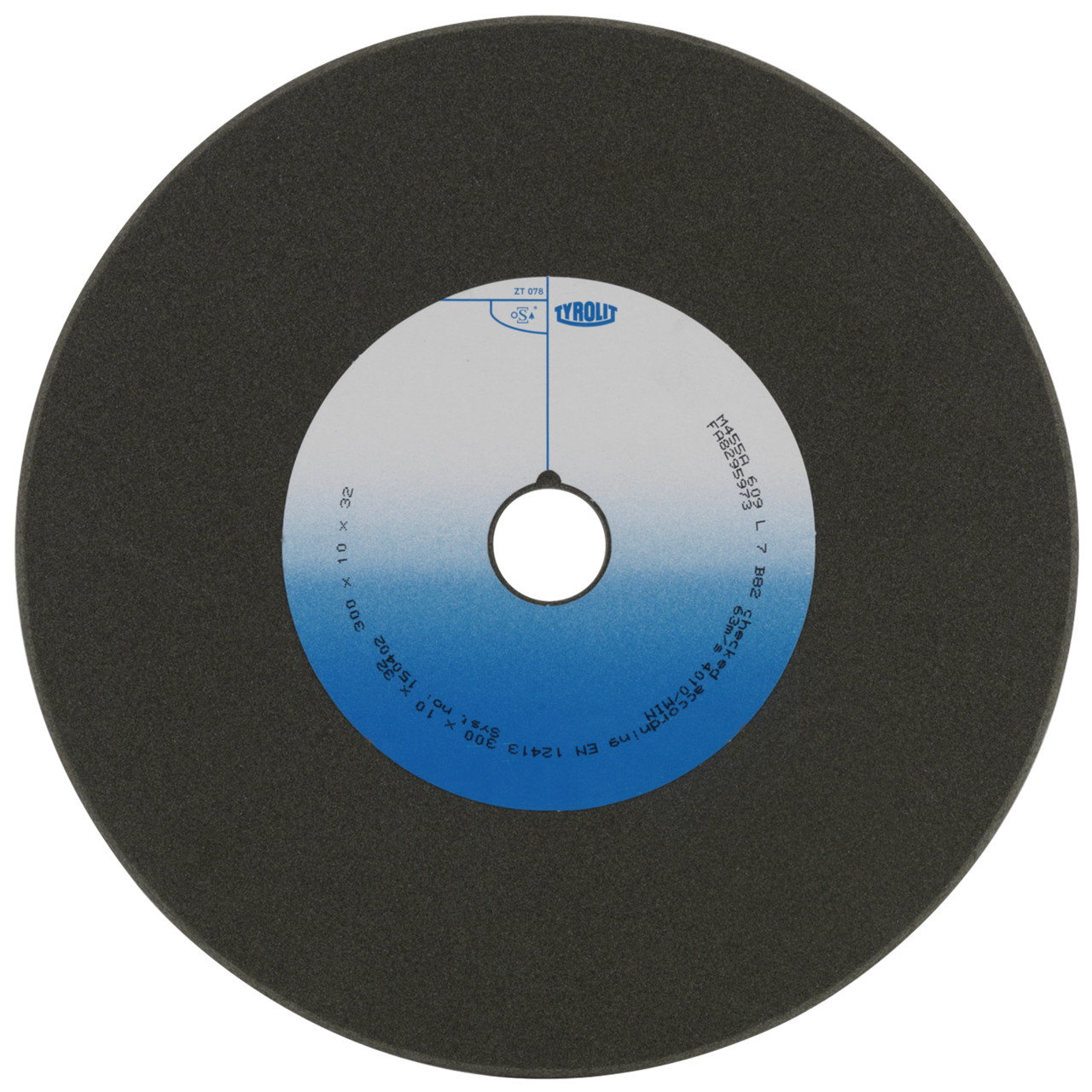 TYROLIT Schleifwerkzeuge für Sägeschärfautomaten DxTxH 200x10x32 Für Kreissägen und stellitierte Band- und Gattersägen, Form: 1F, Art. 150403