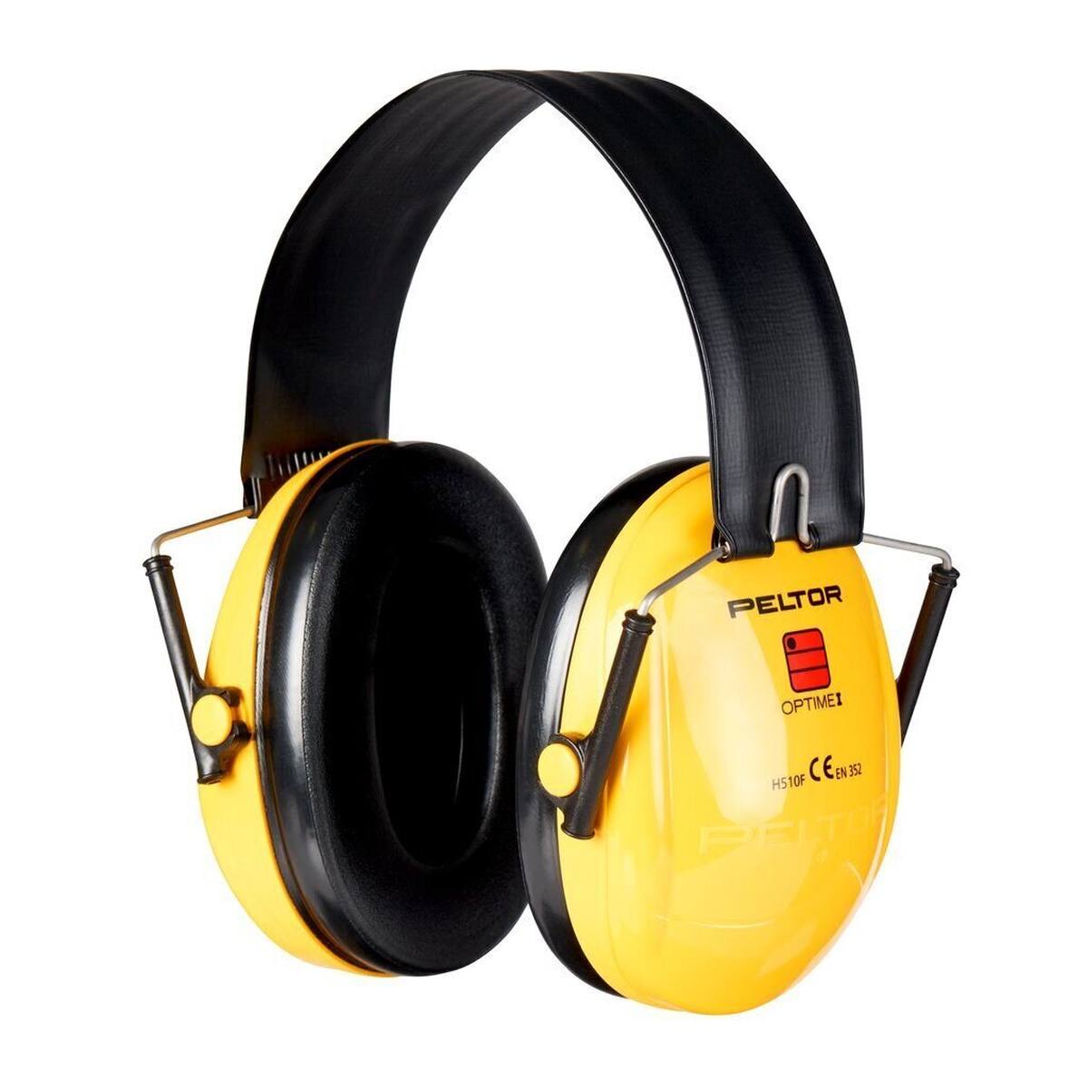 3M Peltor Optime I -kuulosuojaimet, taittuva pääpanta, keltainen, SNR = 28 dB, H510F, H510F