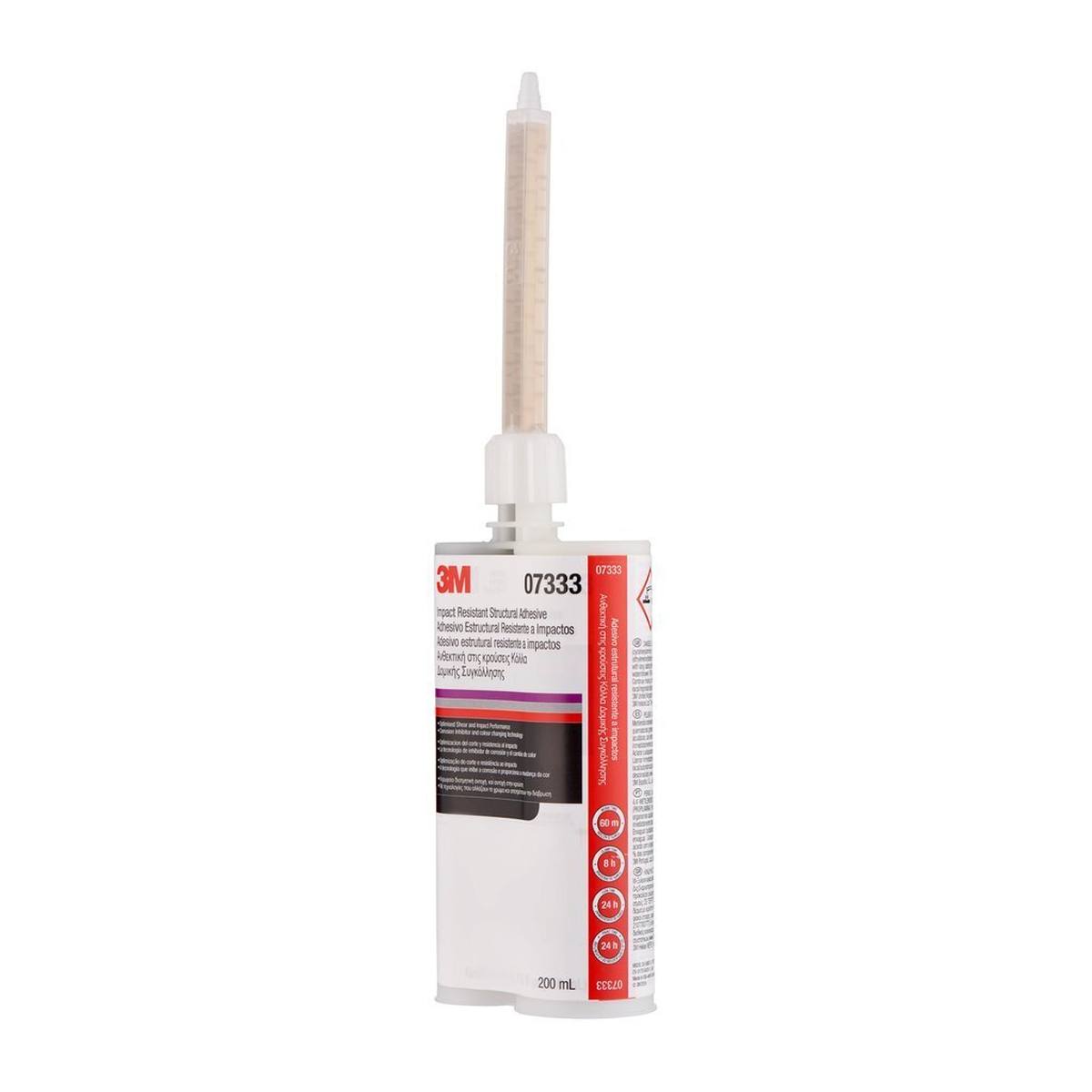 3M Structural adhesive, 07333 Impact-resistant structural adhesive, double cartridge, 200 ml, incl. 2 nozzles and 1 brush, purple/silver